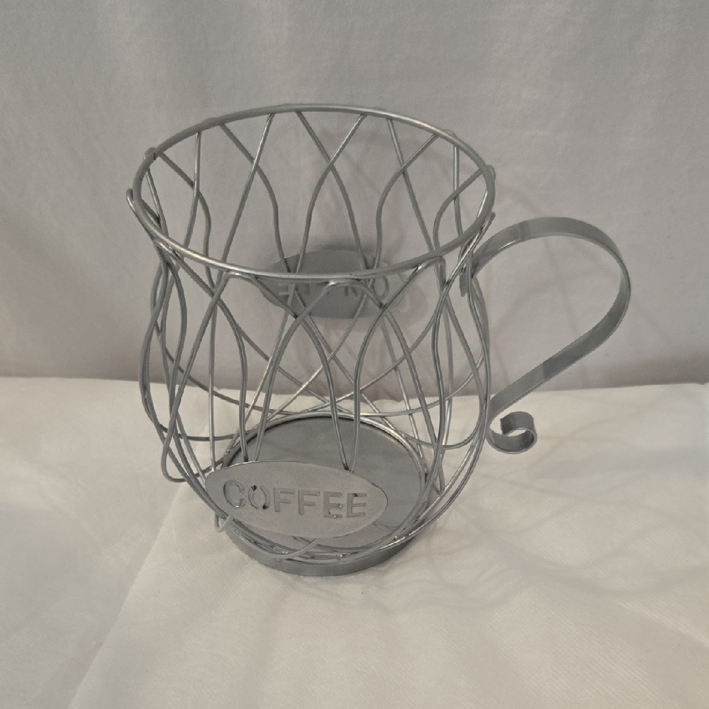 Metal Coffee Pod Holder - Silver